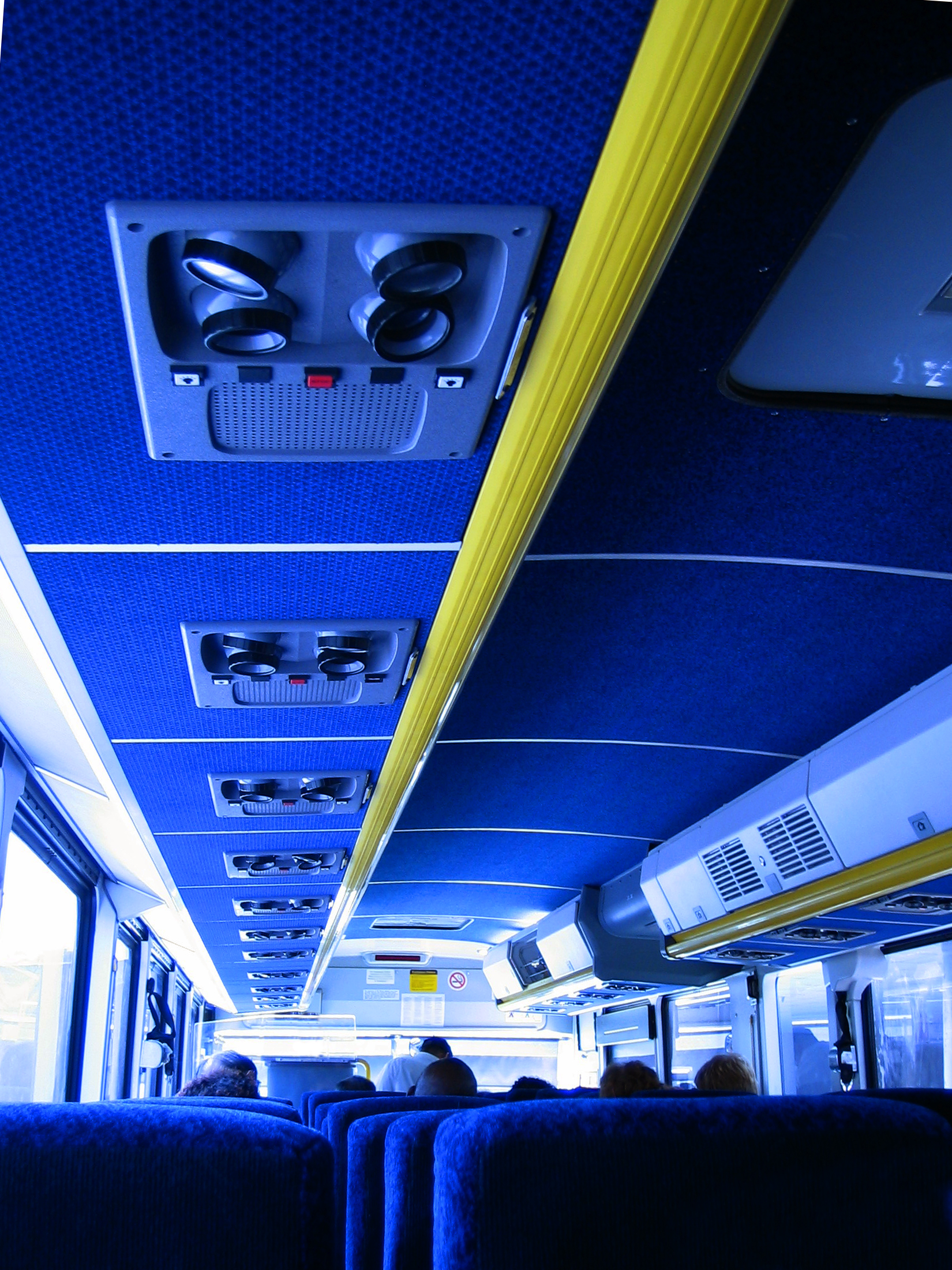 Intérieur d'un bus
