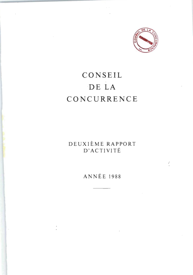 Rapport annuel 1988