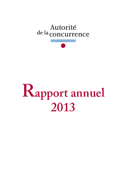 Rapport annuel 2013