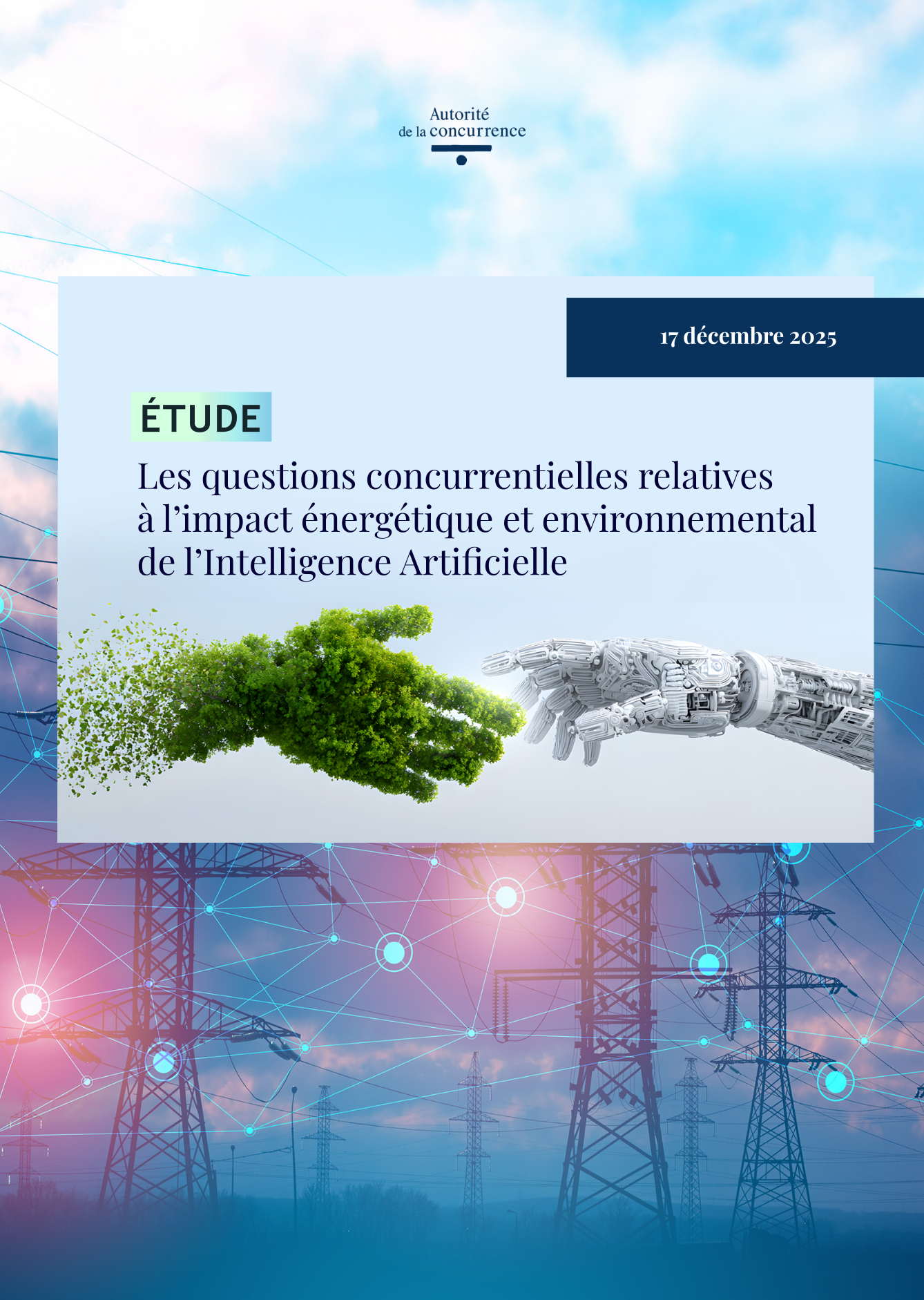 couverture de l'étude IA energie