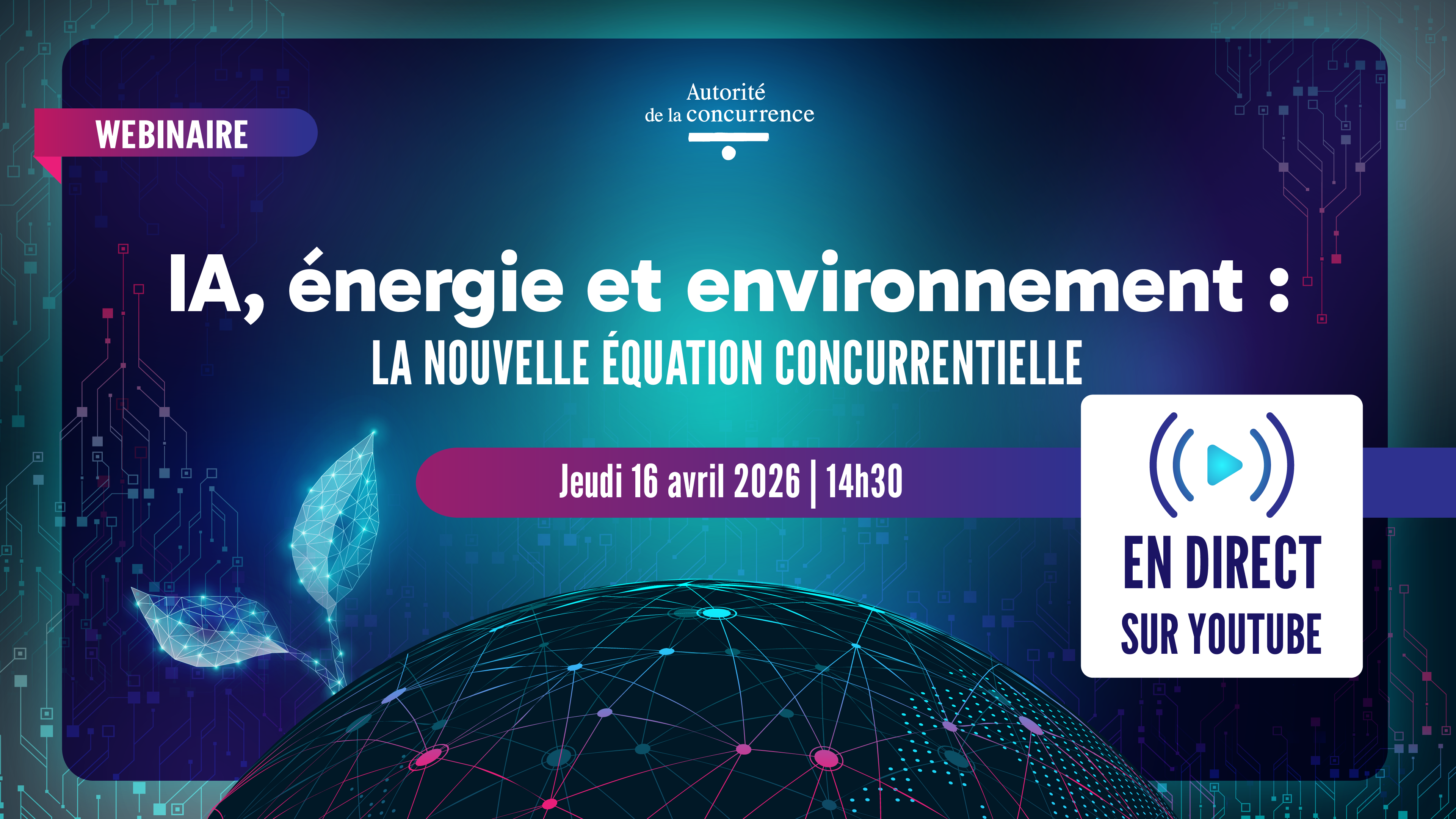 save the date, webinaire IA energie