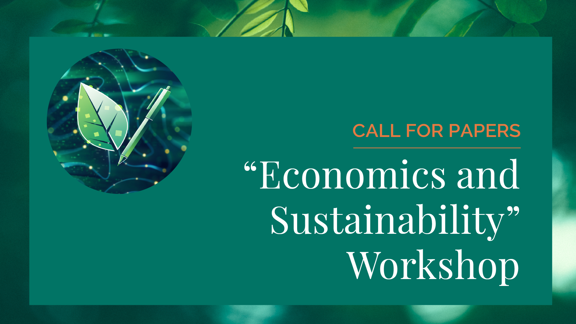 “Economics and Sustainability” Workshop
