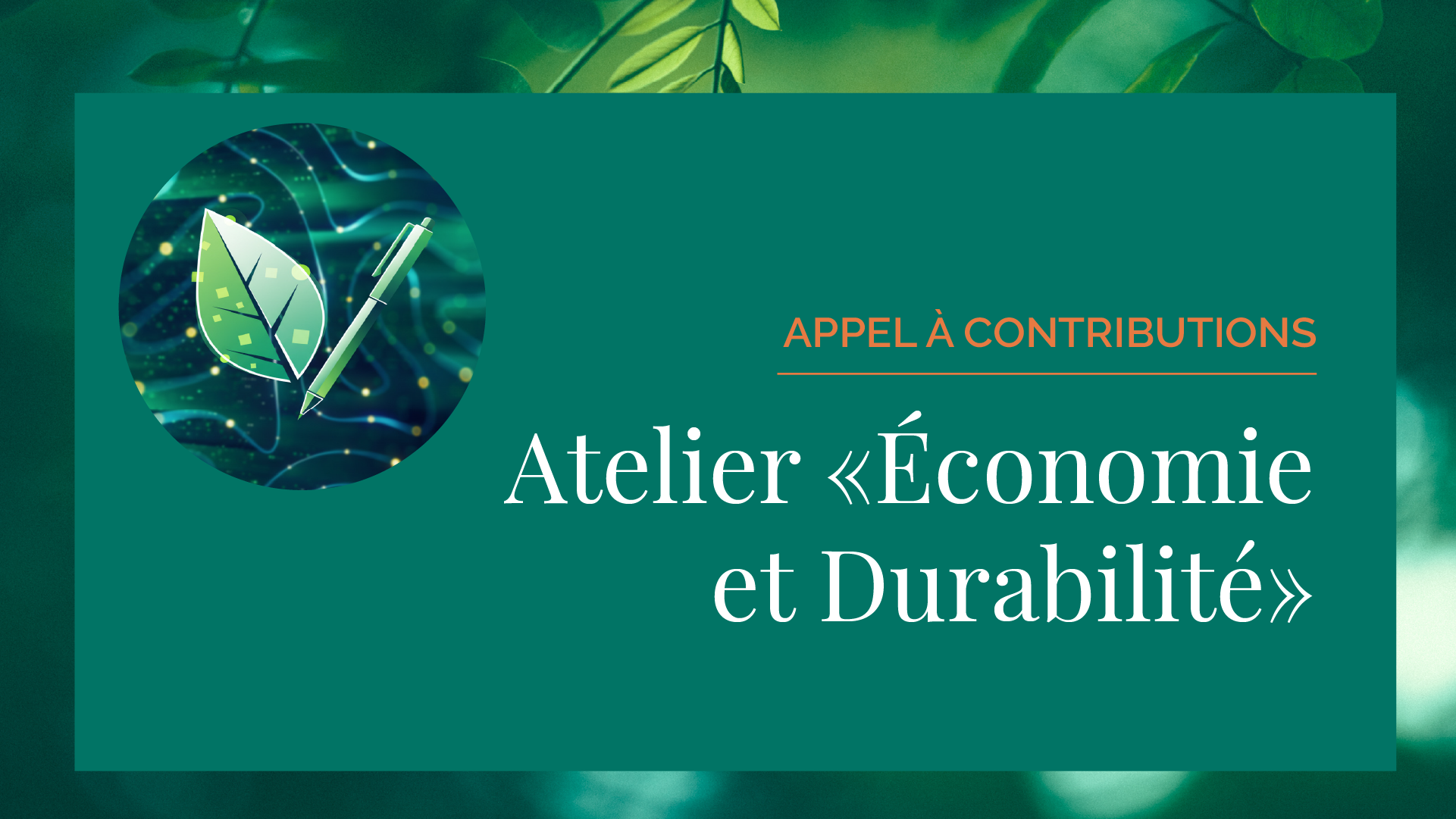 atelier "Économie et Durabilité"