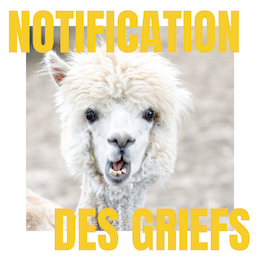 notification de griefs