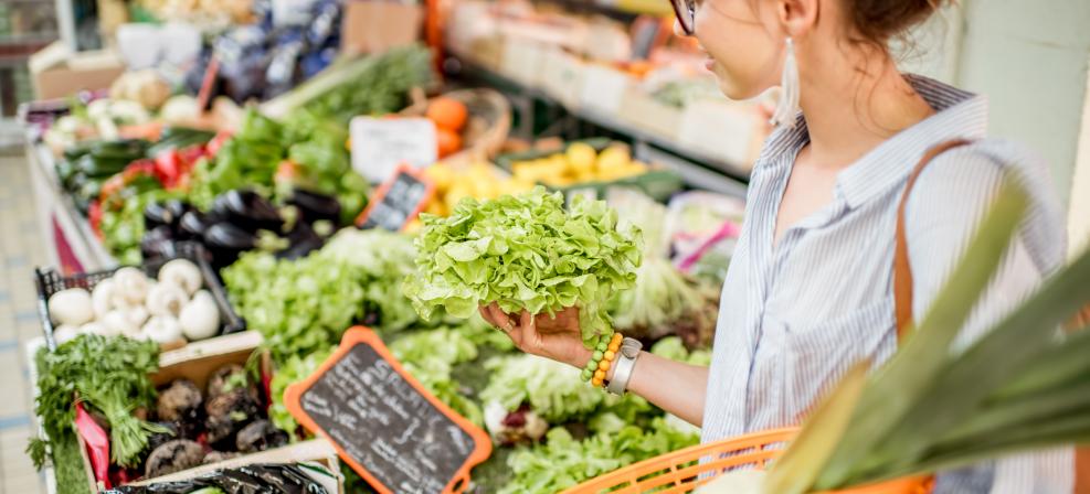 produits bio dans un supermarché bio