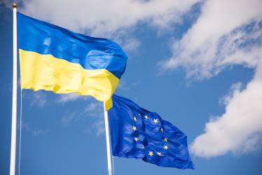 drapeau Ukraine UE 