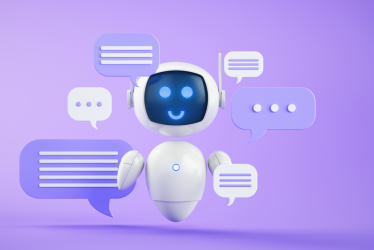 Illustration d'un robot chatbot