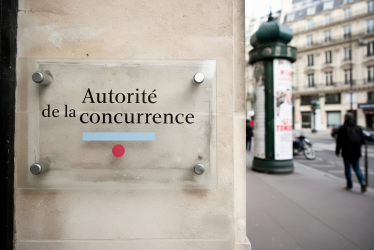 plaque de l'entrée de l'Autorité de la concurrence