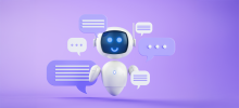 Illustration d'un robot chatbot