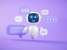 Illustration d'un robot chatbot