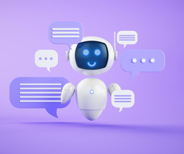 Illustration d'un robat agent conversationnel